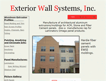 Tablet Screenshot of exteriorwallsystems.us